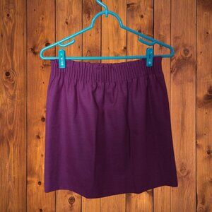 J. Crew Factory Women's Size 4 Wool Blend Pull On Elastic Waist Skirt Classic